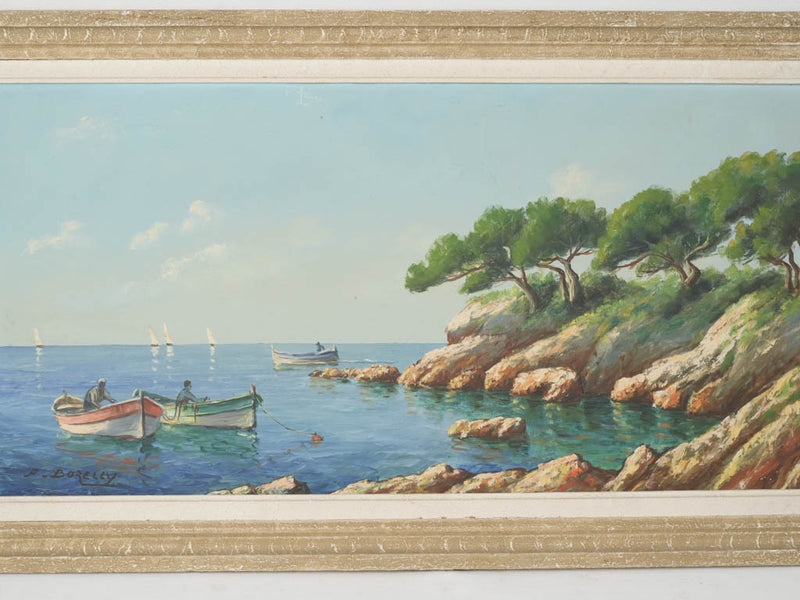 Traditional coastal landscape oil painting