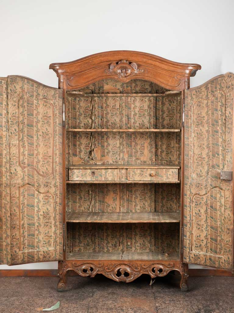 18th century French armoire - walnut 90½" x 59"