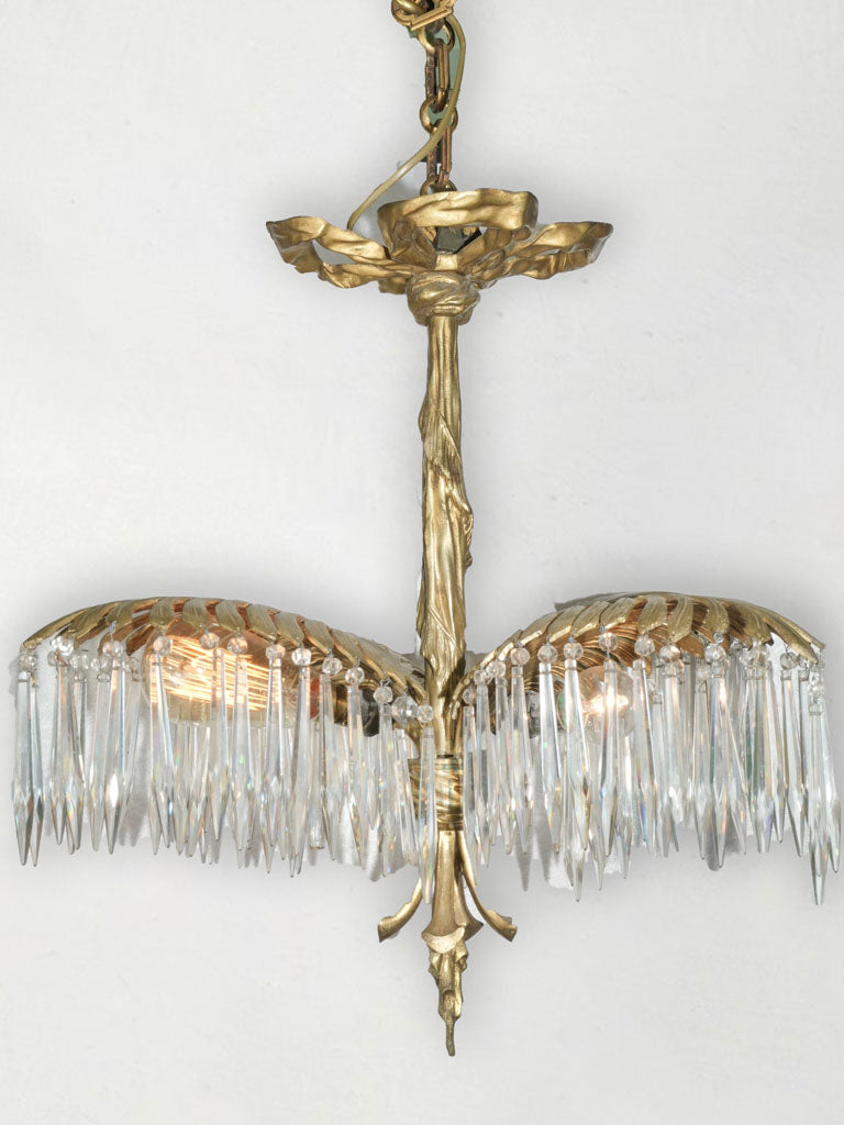 Elegant gold-finished chandelier