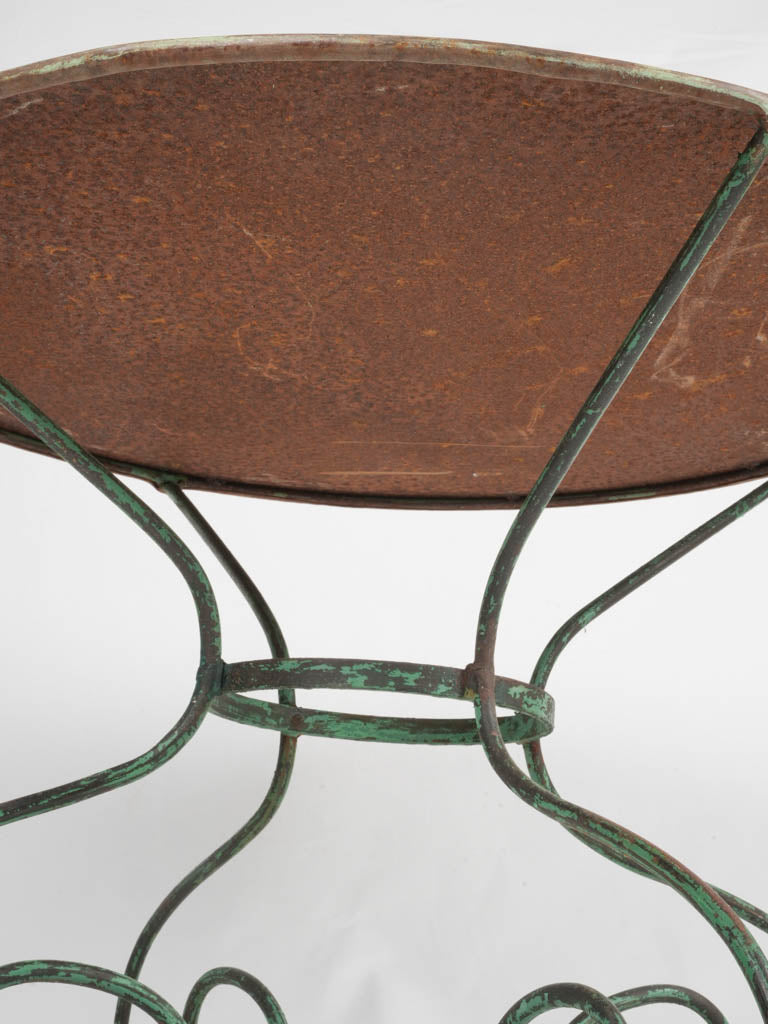 Timeless French wrought iron garden table