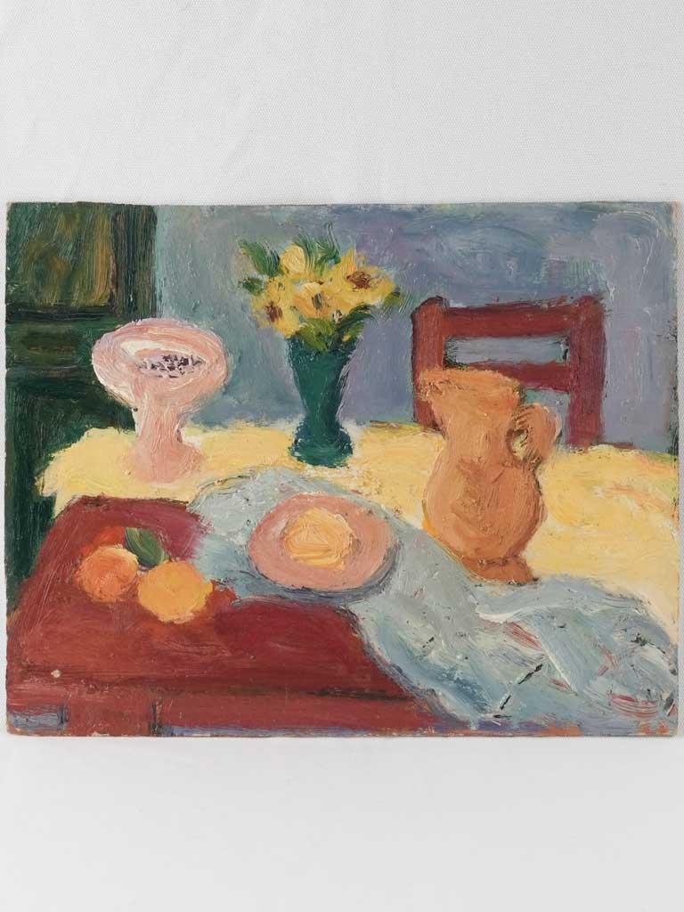 Vintage Anna Costa still life painting