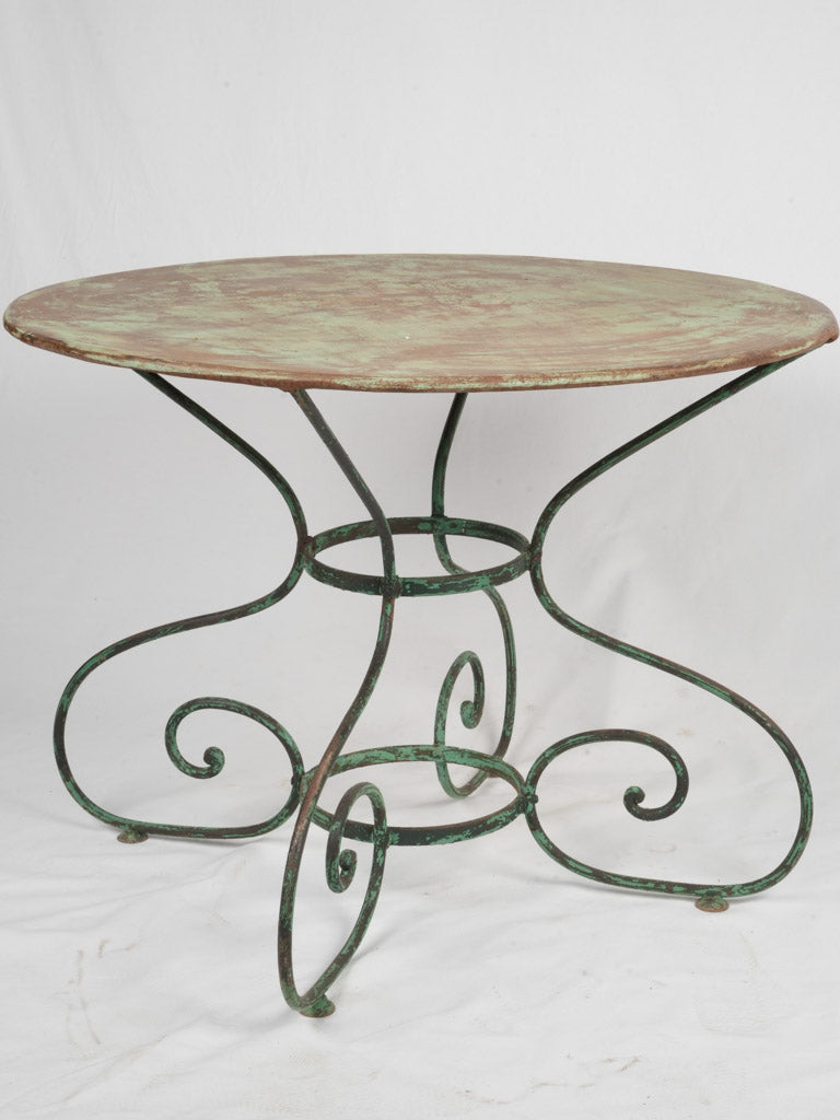 Patinated vintage French outdoor table