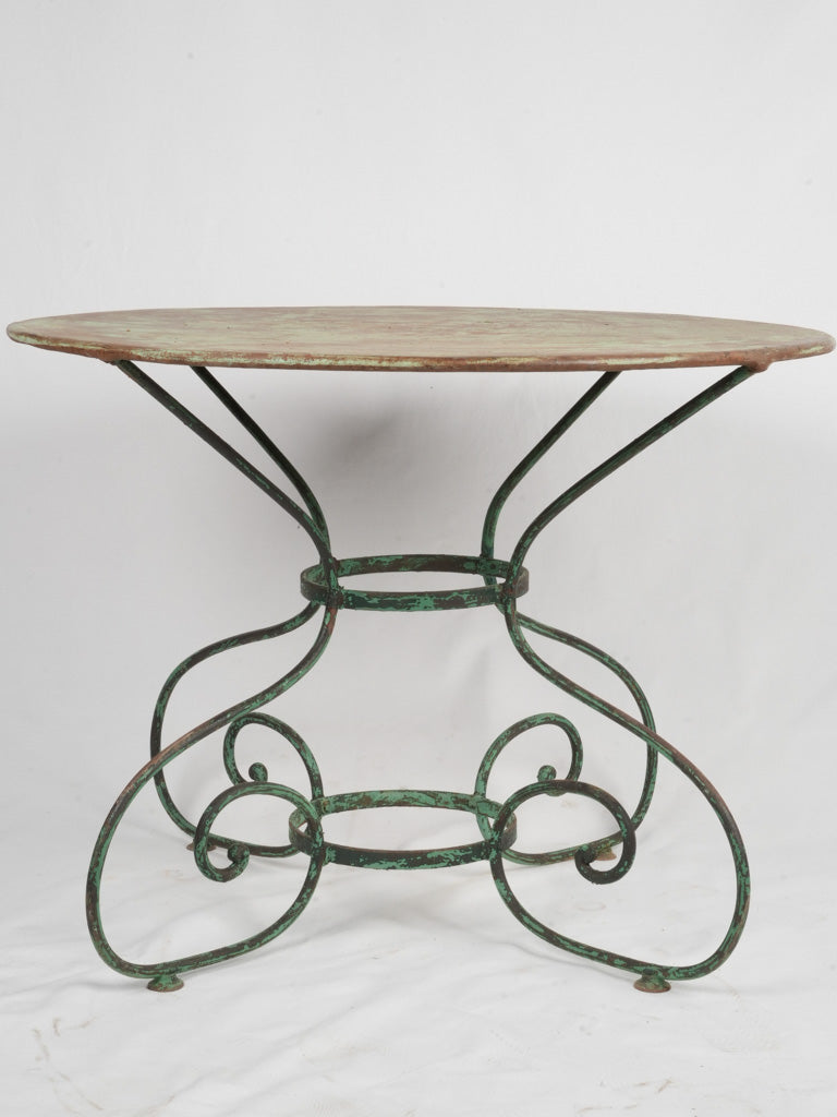 Intricate wrought iron French garden furniture