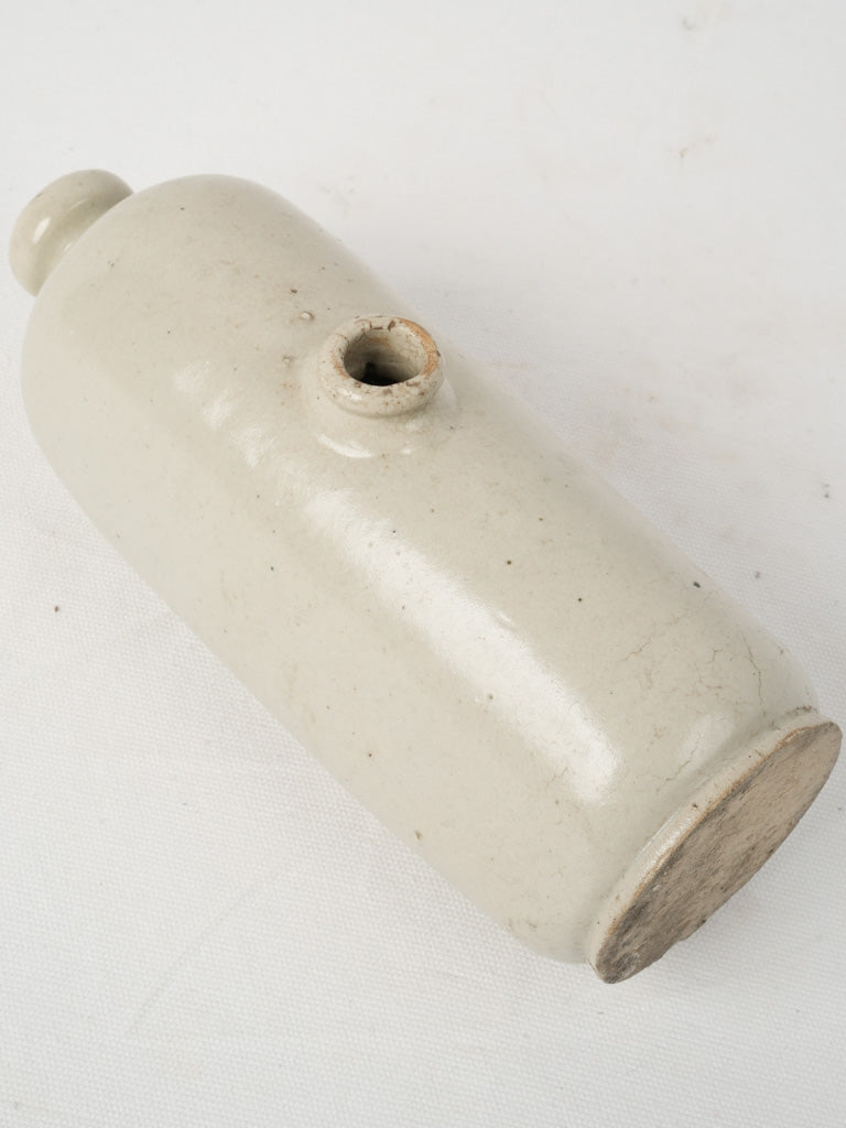 Historical 19th-century stoneware water bottle