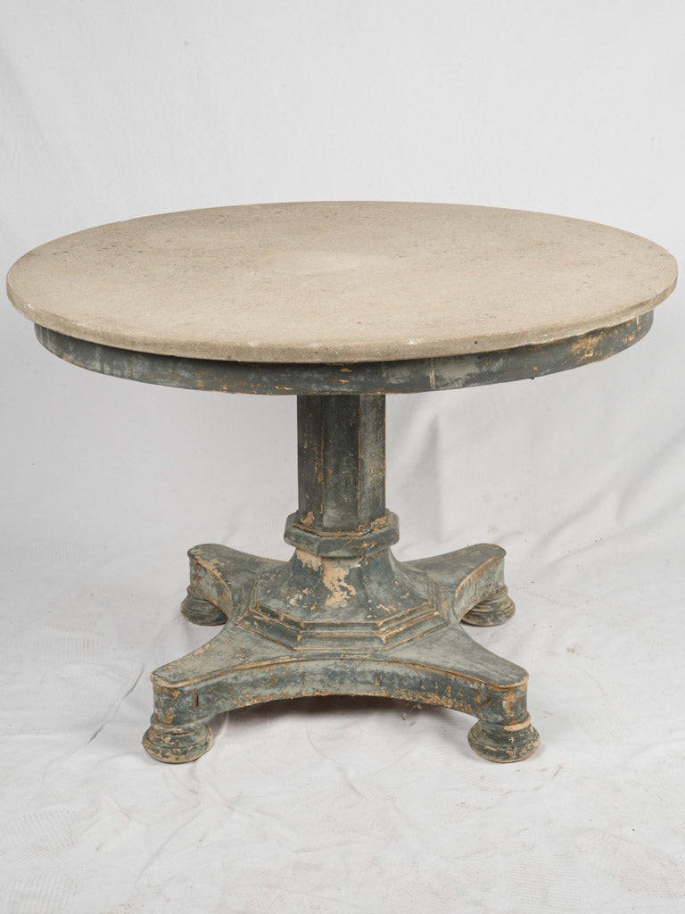 Elegant, aged, teak, central, statement, entryway table