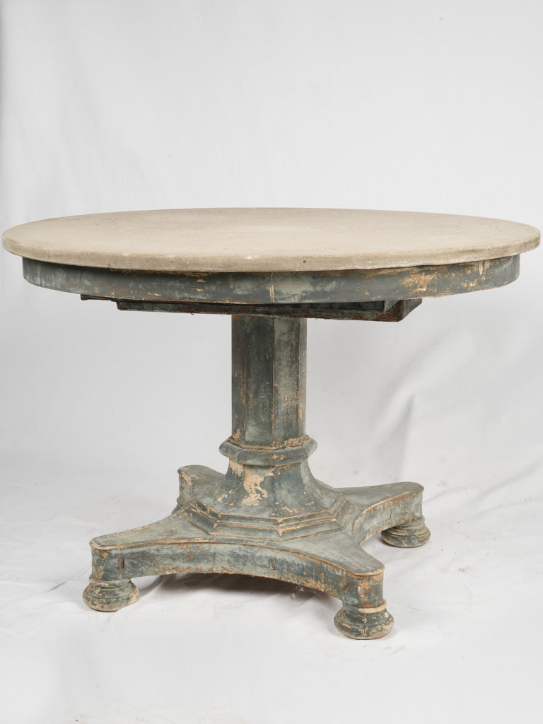 Antique, elegant, French, marble, patinated, guéridon