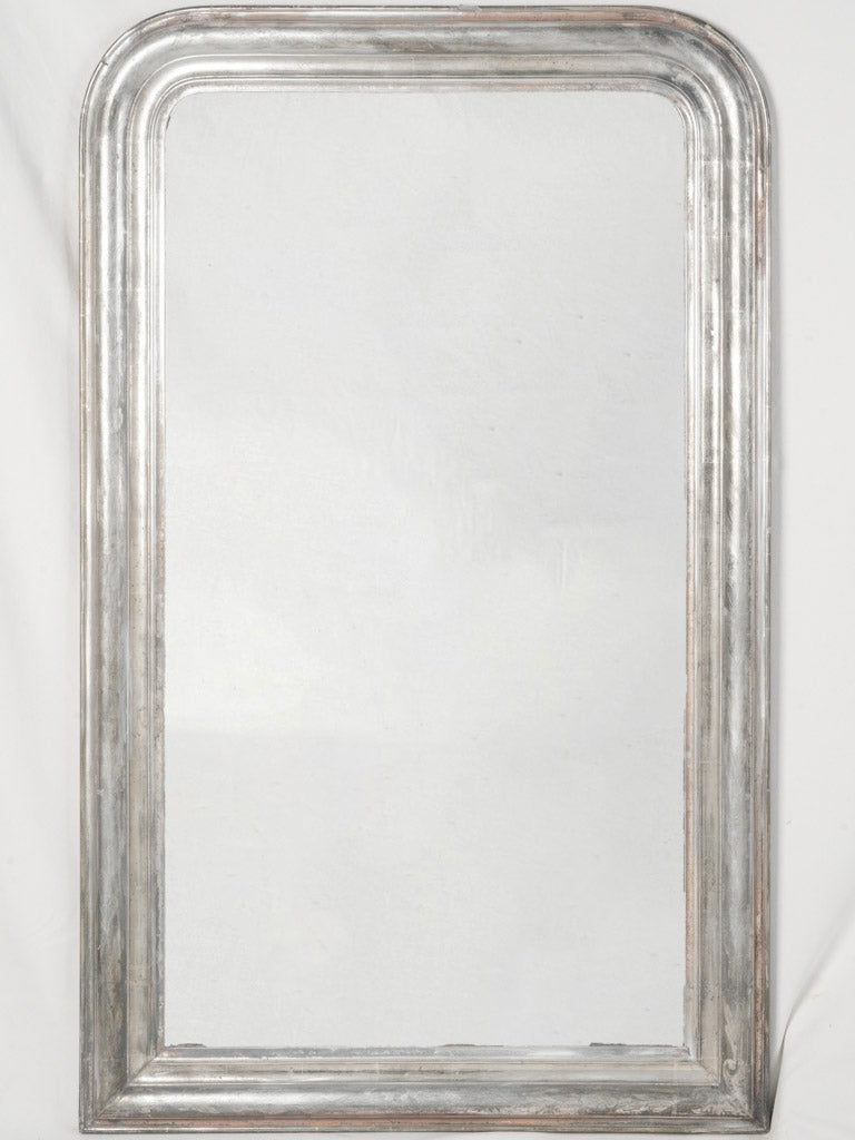 19th Century Louis Philippe Mirror w/ Silver Frame 55" x 33¾"