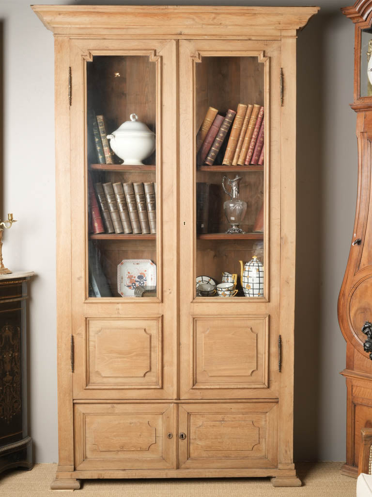 Pair of antique French bookcases / storage cabinets - early 20th century 94½" x 47¾"