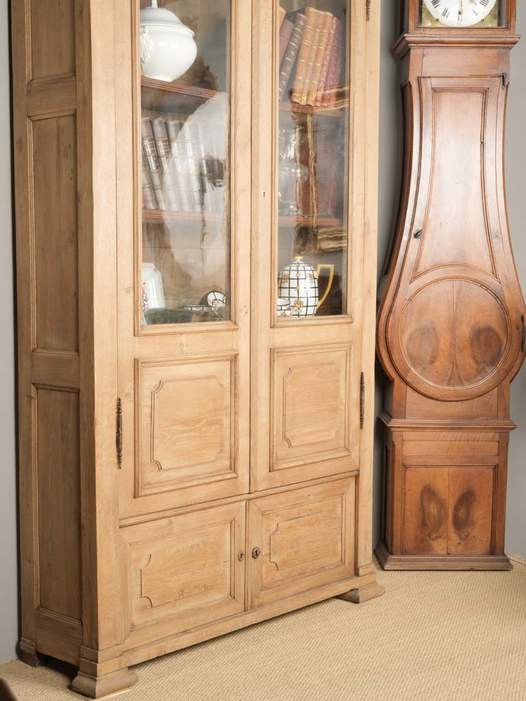 Pair of antique French bookcases / storage cabinets - early 20th century 94½" x 47¾"