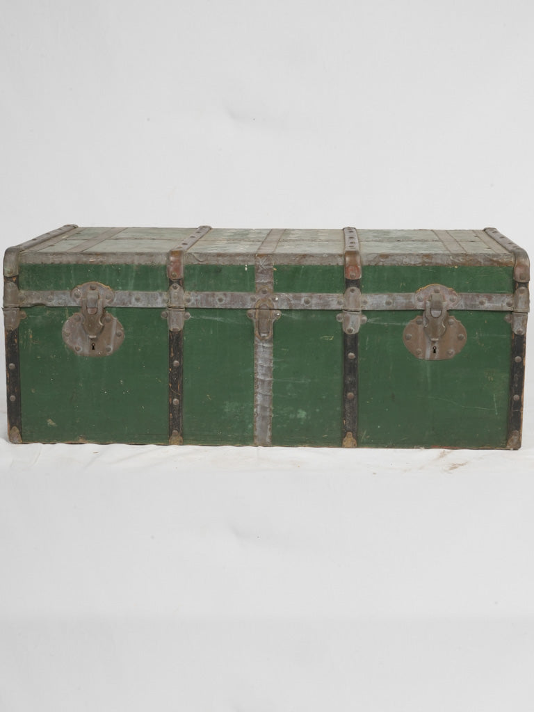 Authentic French colonial era trunk