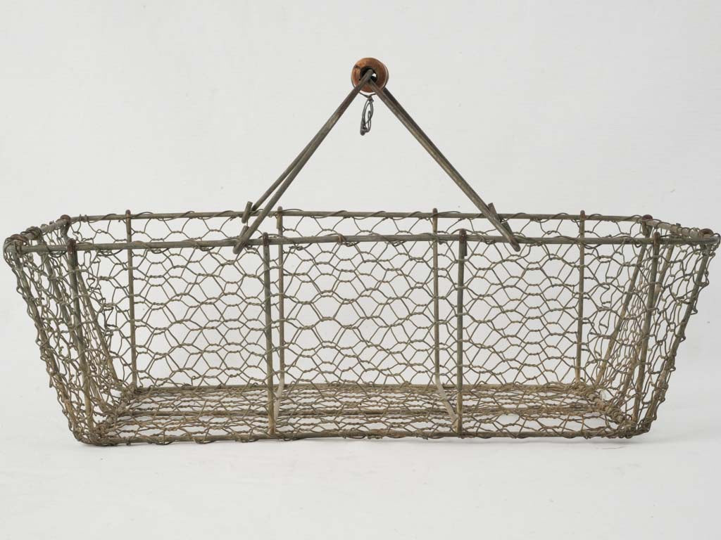 Classic French wire vegetable basket