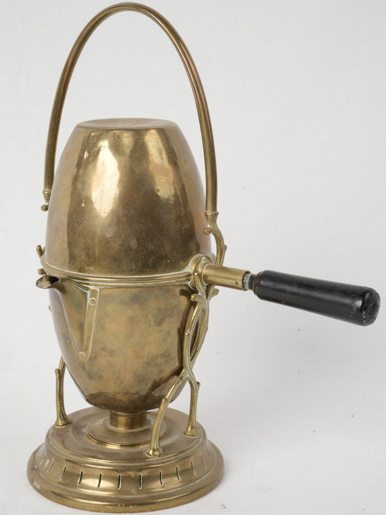 Antique brass coffee maker