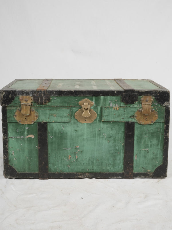 Rustic early 20th-century colonial storage trunk