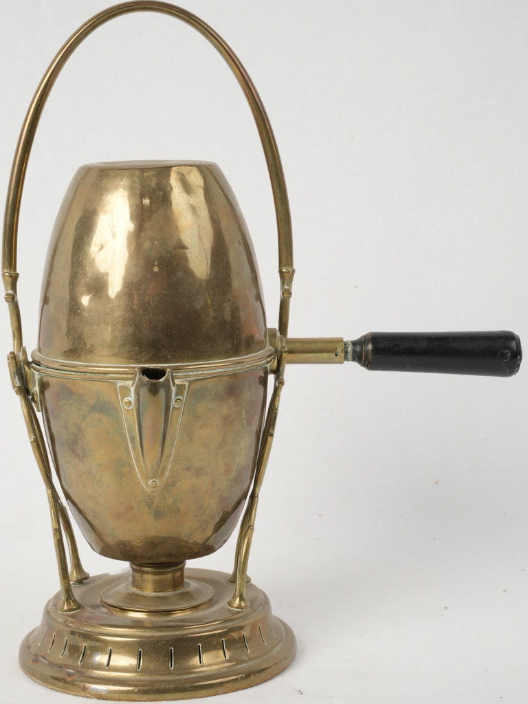 Collectible coffee enthusiast's brass samovar