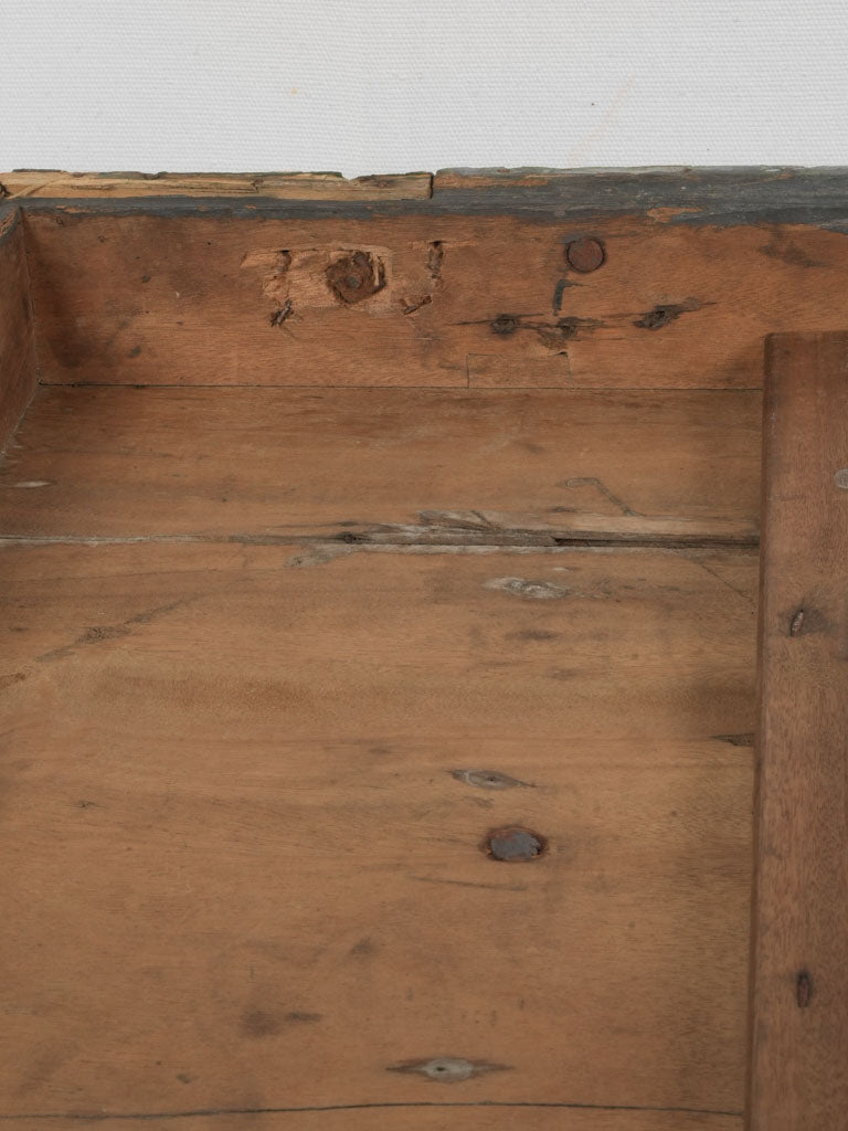 Utilitarian style French colonial wooden trunk