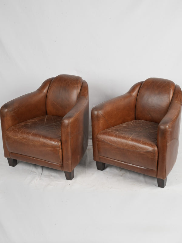 Classic French leather seating furniture