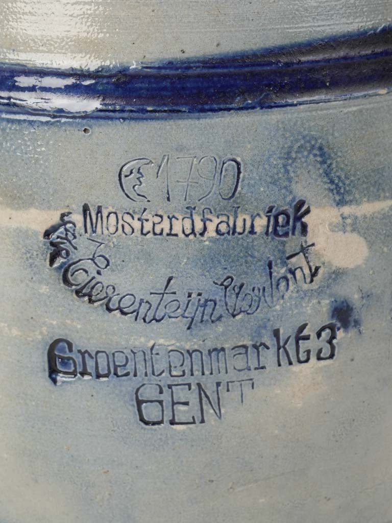 Rare historic Belgian salt-glazed pottery