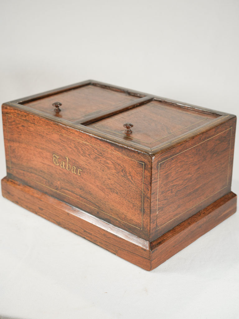 Antique French Tobacco Box w/ Marble Interior