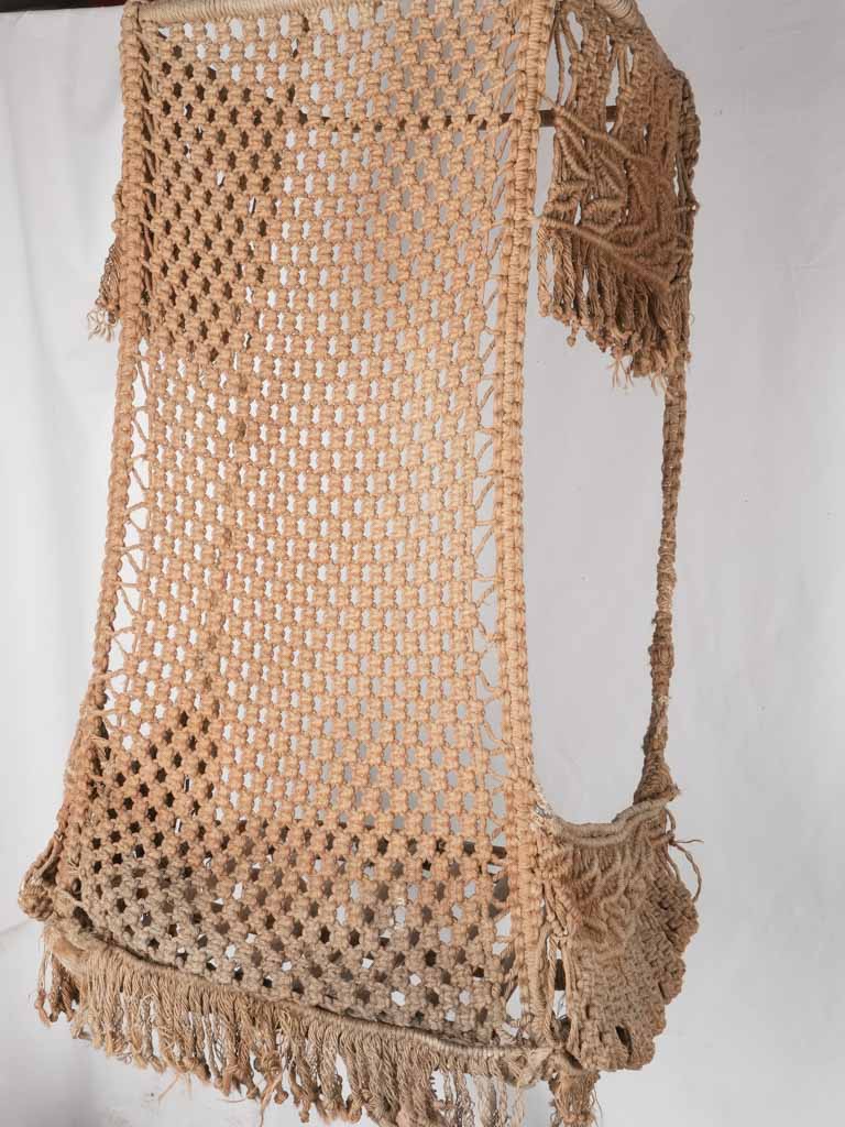 Unique natural fiber patio chair