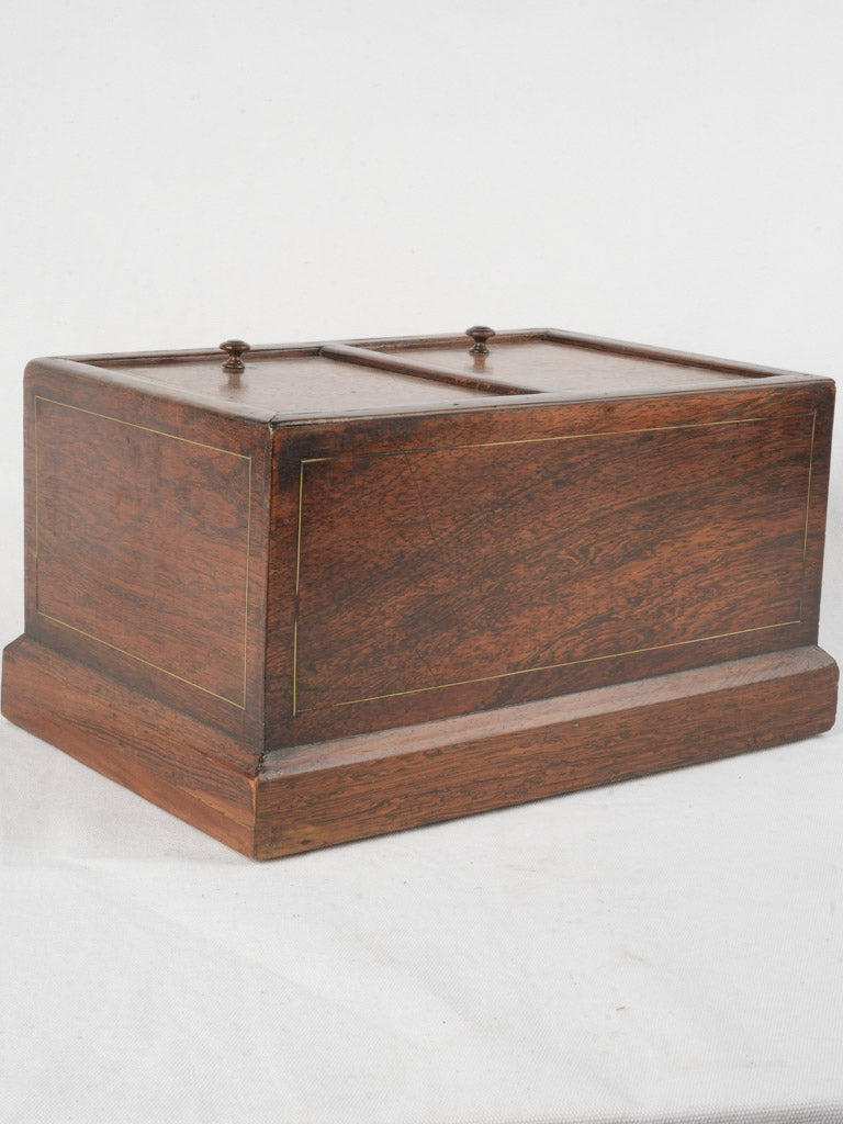 Antique French Tobacco Box w/ Marble Interior