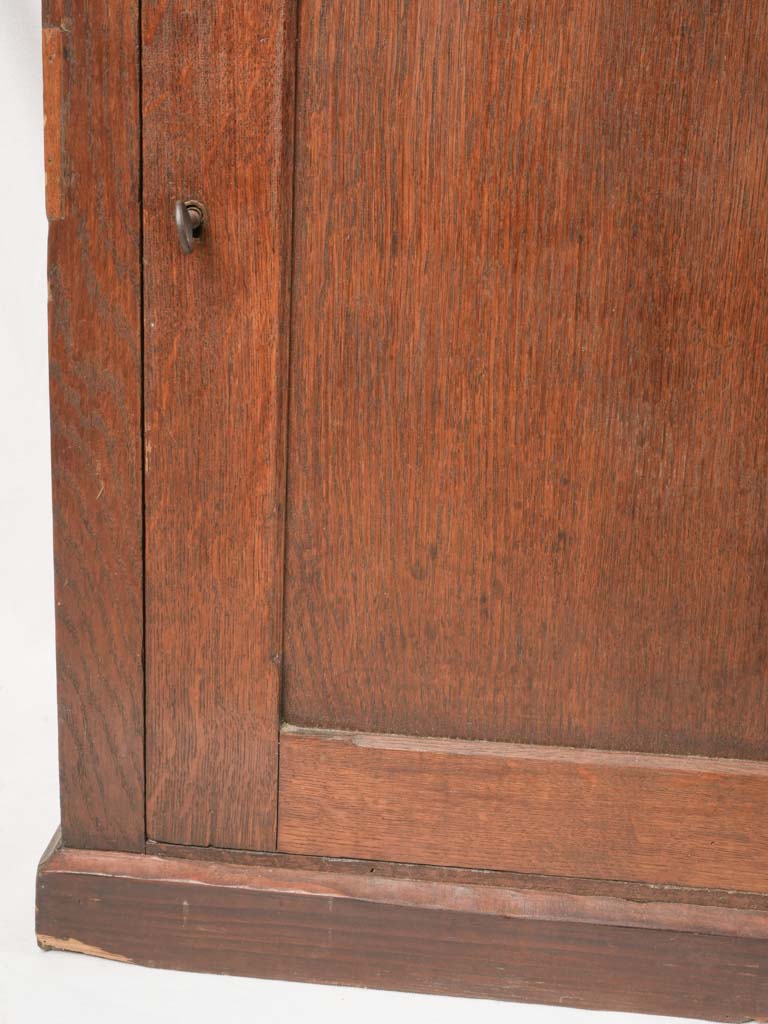 1930s French Oak Aperitif Table w/ Glazed Vitrine