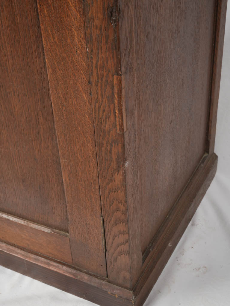 1930s French Oak Aperitif Table w/ Glazed Vitrine