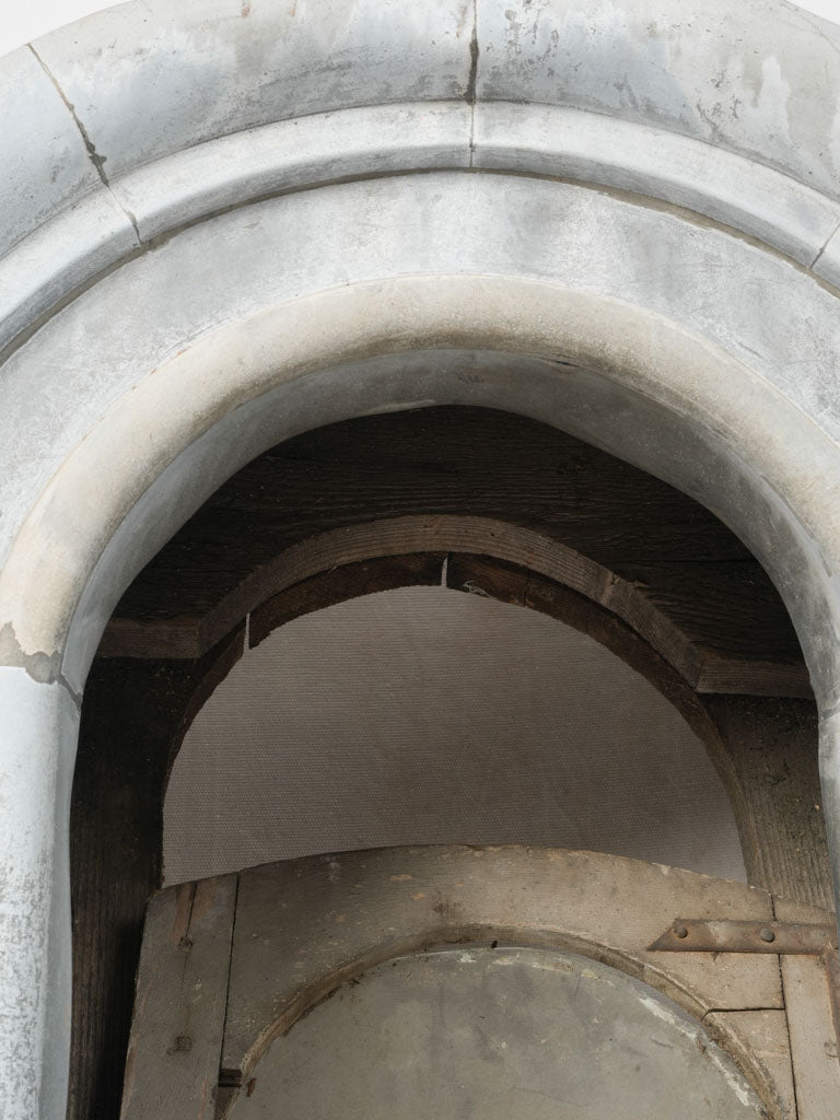 Sculptural rustic dormer frame