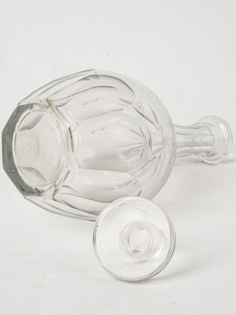 Charming 1900s glass wine carafe