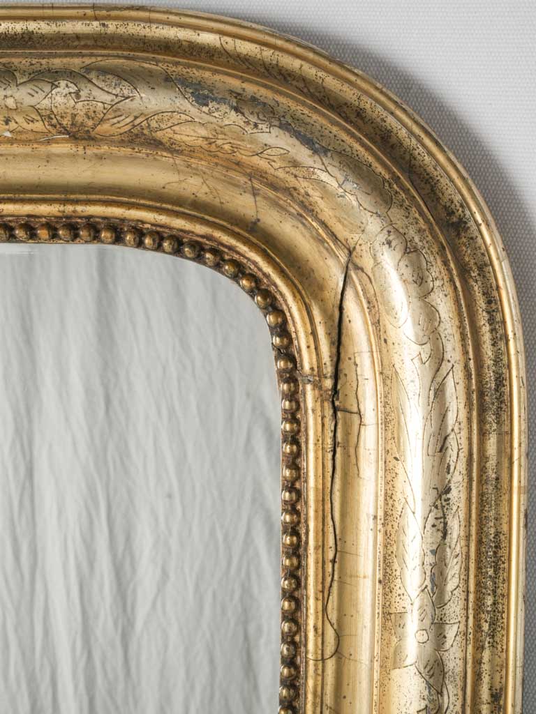 Antique, dainty Louis Philippe mirror