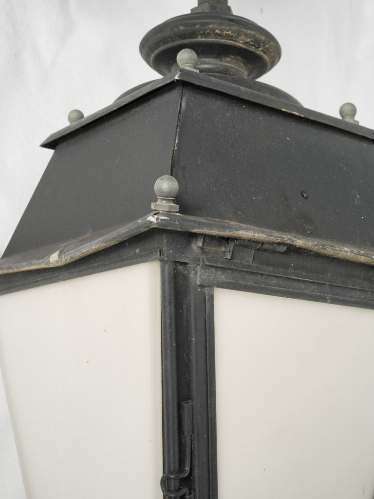 Patina finish outdoor village lanterns