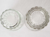 Collection of antique French jam jars - glass