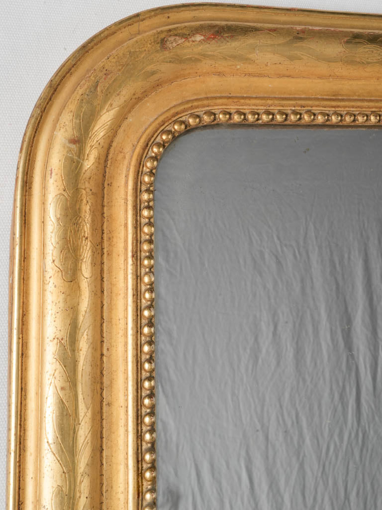 Vintage Louis Philippe mercury glass mirror