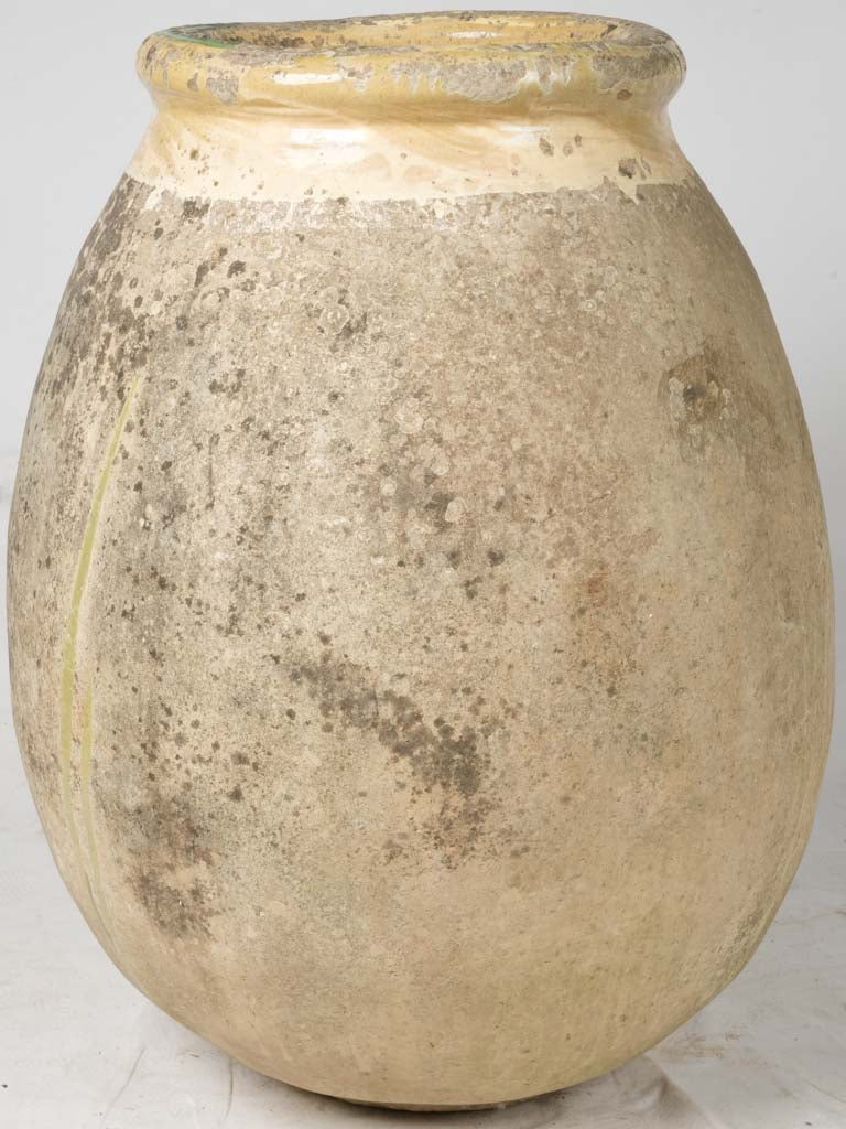 Airtight, 18th-century, yellow-glazed jar