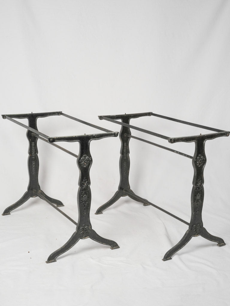 Vintage Cast Iron Bistro Table Frames