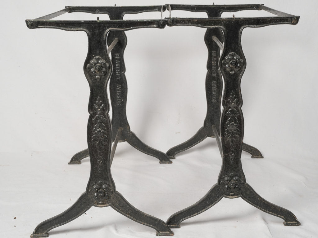 Timeless Black Cast Iron Bistro Bases