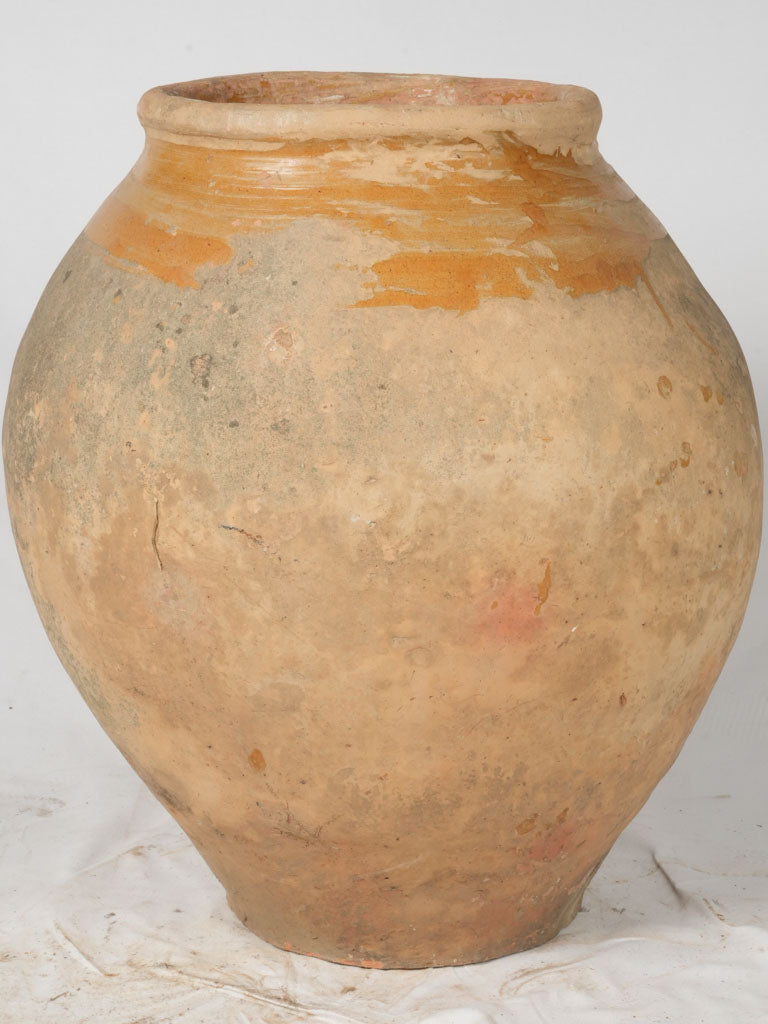 Terracotta, French, decorative olive jar