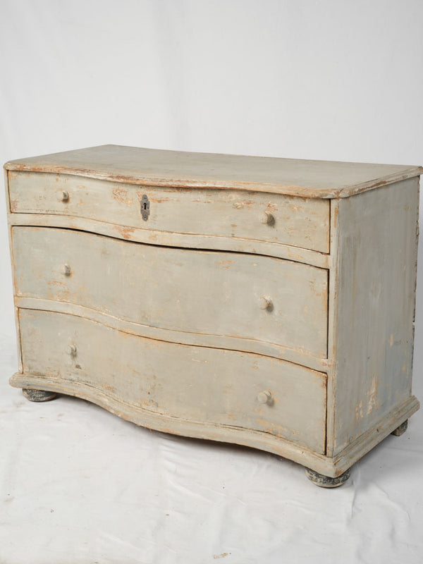 Antique distressed Swedish commode chest