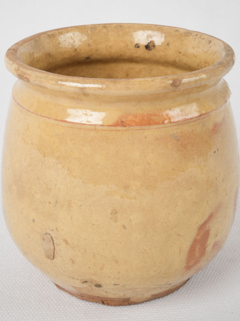 Petite traditional honey storage pottery