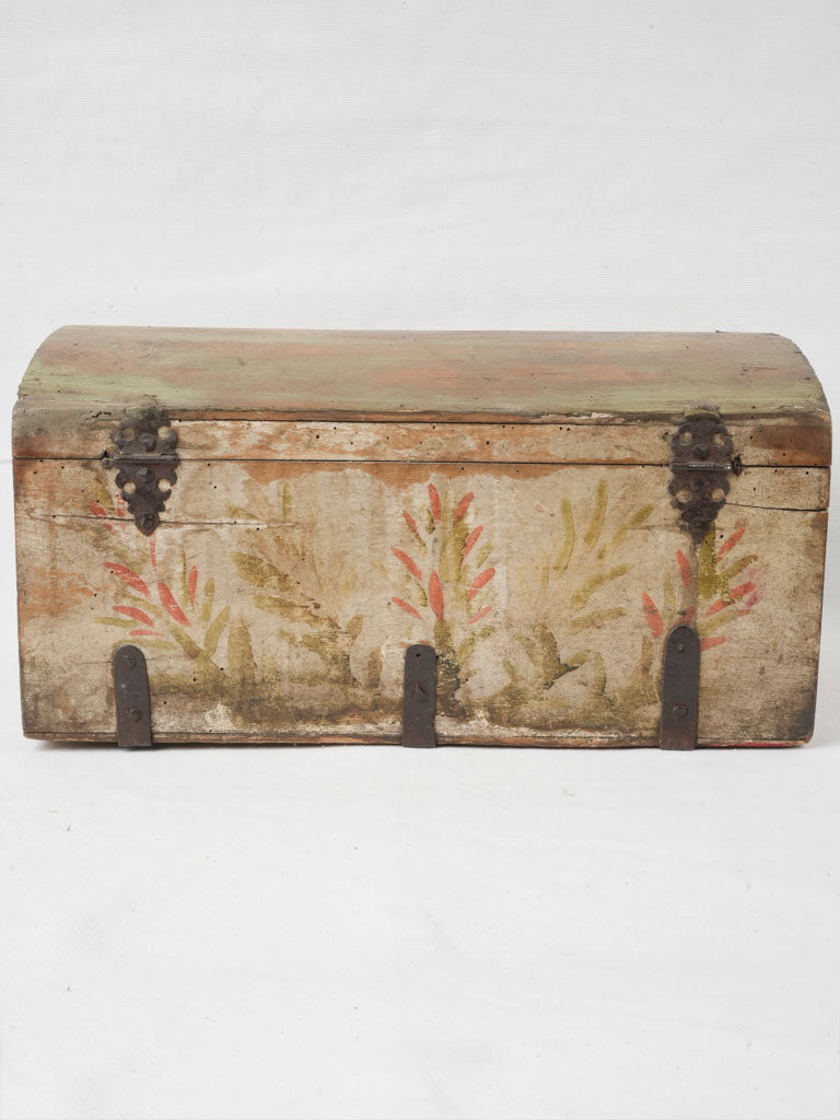 18th-Century French Marriage Chest w/ Floral Motifs