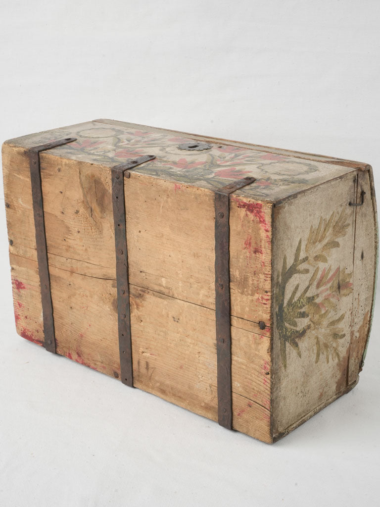 18th-Century French Marriage Chest w/ Floral Motifs