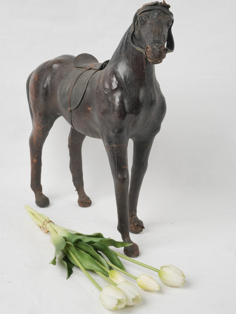 Early 20th-Century Leather Horse Decoration