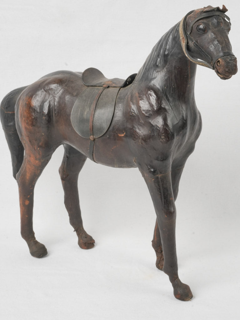 Early 20th-Century Leather Horse Decoration