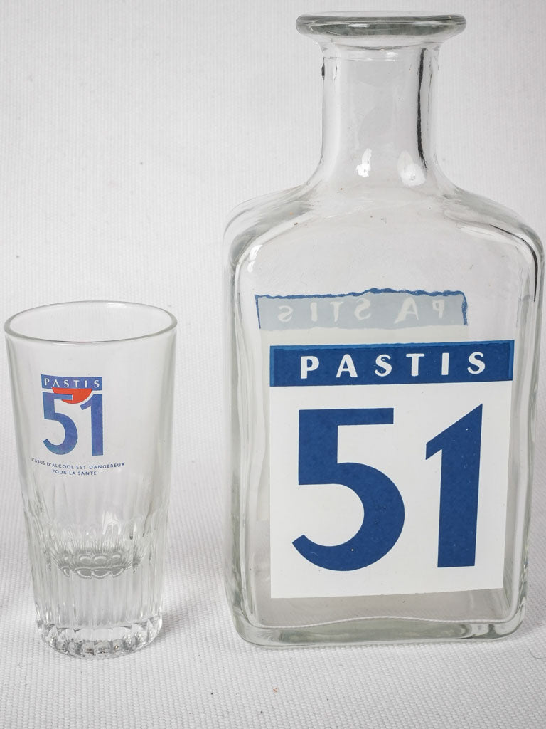 Retro French alcohol advertising carafe