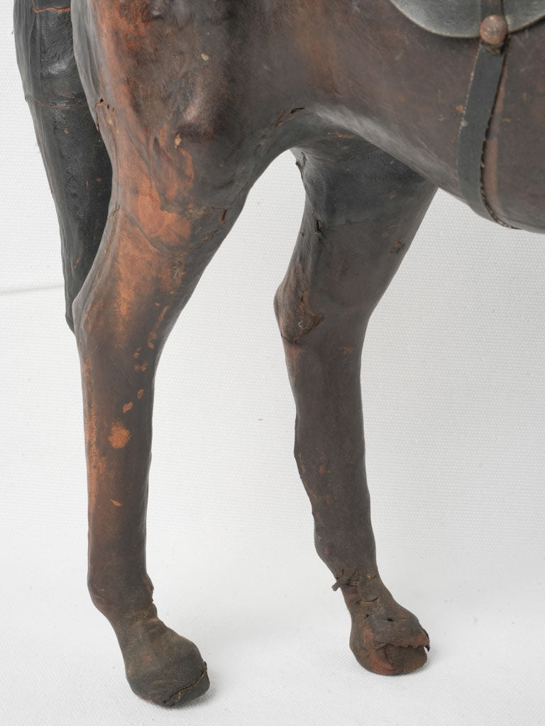 Early 20th-Century Leather Horse Decoration