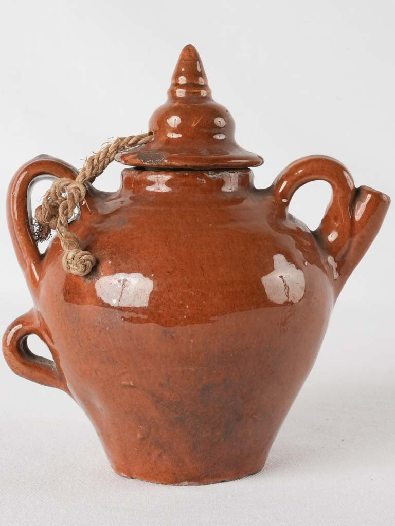 Small primitive ceramic water pitcher