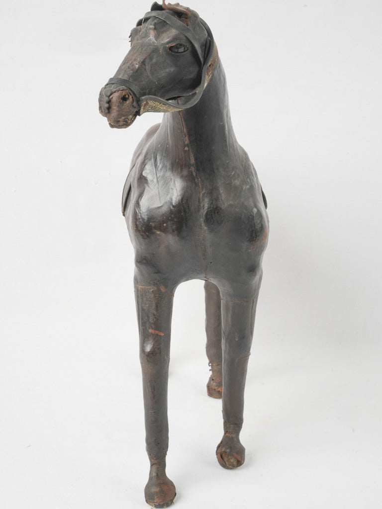 Early 20th-Century Leather Horse Decoration