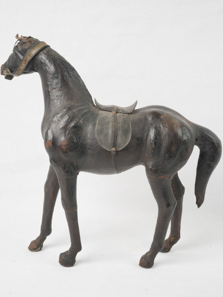 Early 20th-Century Leather Horse Decoration