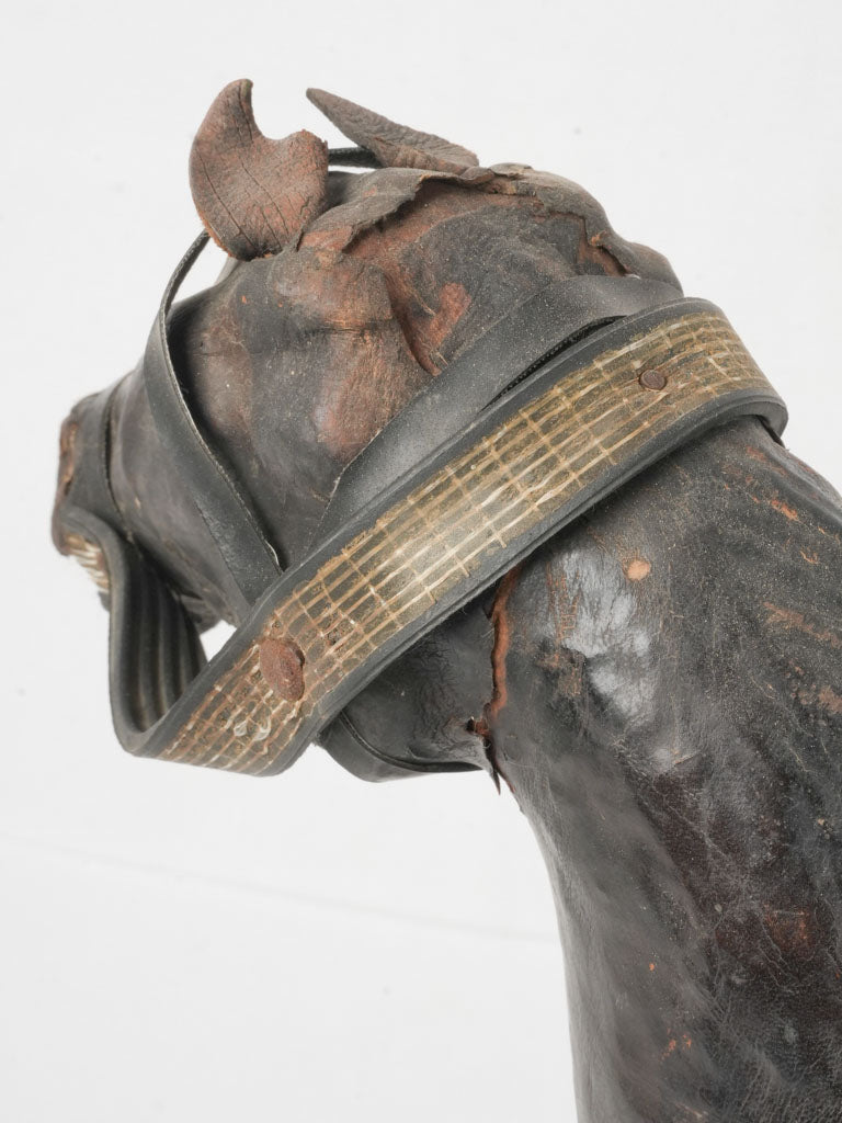 Early 20th-Century Leather Horse Decoration