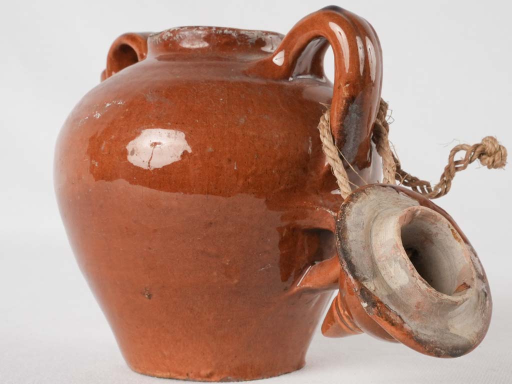 Nostalgic brown glaze water vessel