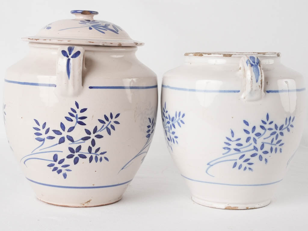 Vintage blue-white decorative ceramics